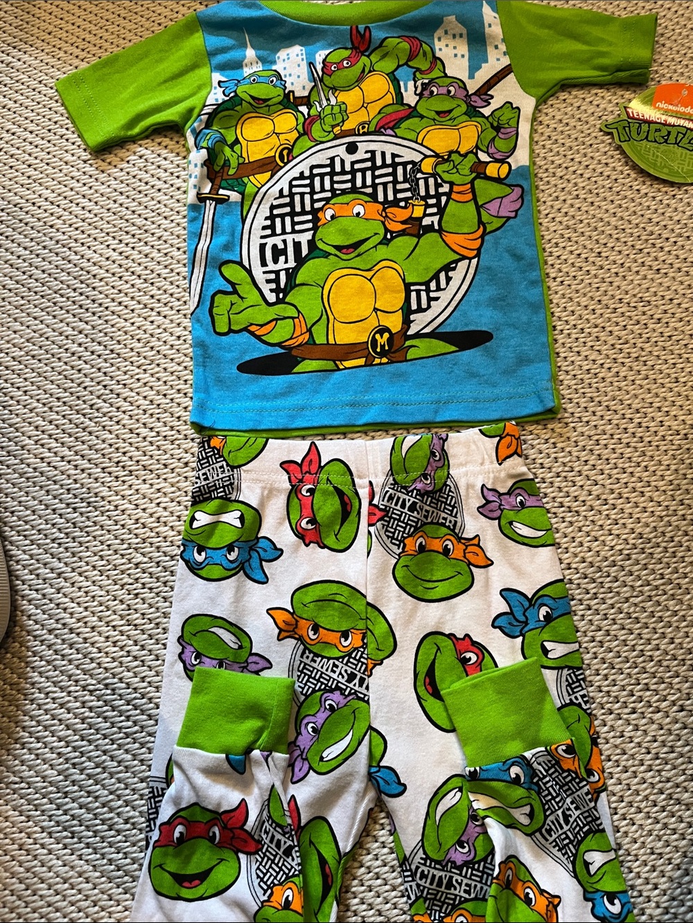 Pajamas Teenage Mutant Ninja Turtles infant boys new size 24 months cotton